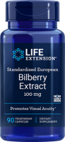 Standardized European Bilberry Extract - 90 Vegetarian Capsules