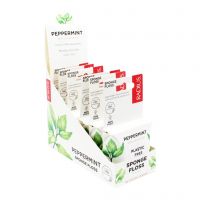 Vegan Sponge Floss - Peppermint, 55 Yds - 6 pack