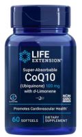 Super-Absorbable CoQ10 (Ubiquinone) with d-Limonene - 100mg, 60 Softgels